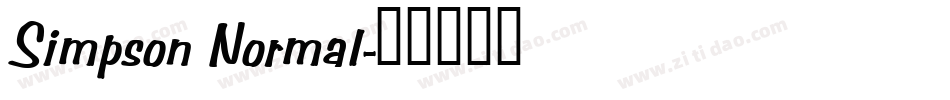 Simpson Normal字体转换